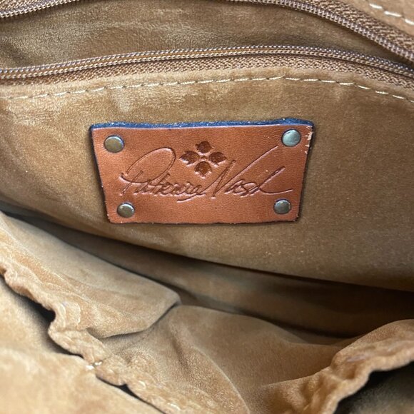 Patricia Nash ‘Norcia’ Metallic Python Print Cracked Leather‎ Satchel Crossbody - Picture 6 of 15